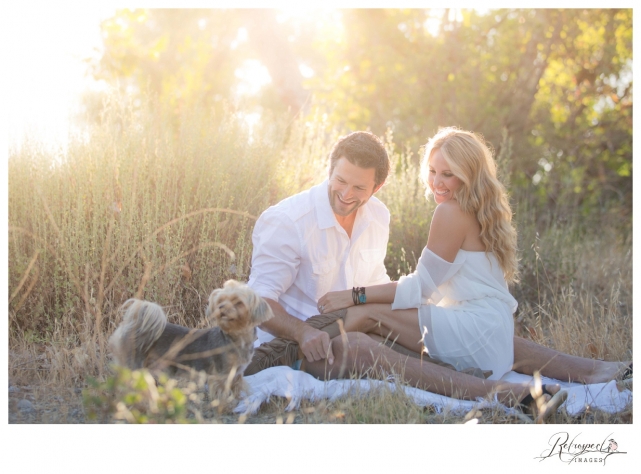 Livermore Couples Engagement anniversary photographer pet dog field